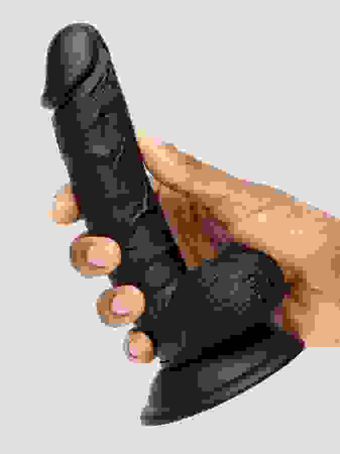 Lifelike Lover Classic Realistic Dildo 6 Inch, Black, hi-res